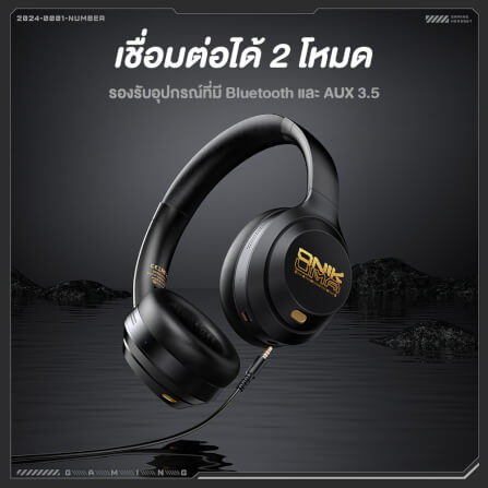 หูฟังเกมมิ่งไร้สาย Onikuma GT811 มาพร้อมระบบลดเสียงรบกวนคู่ - สีดำ_9